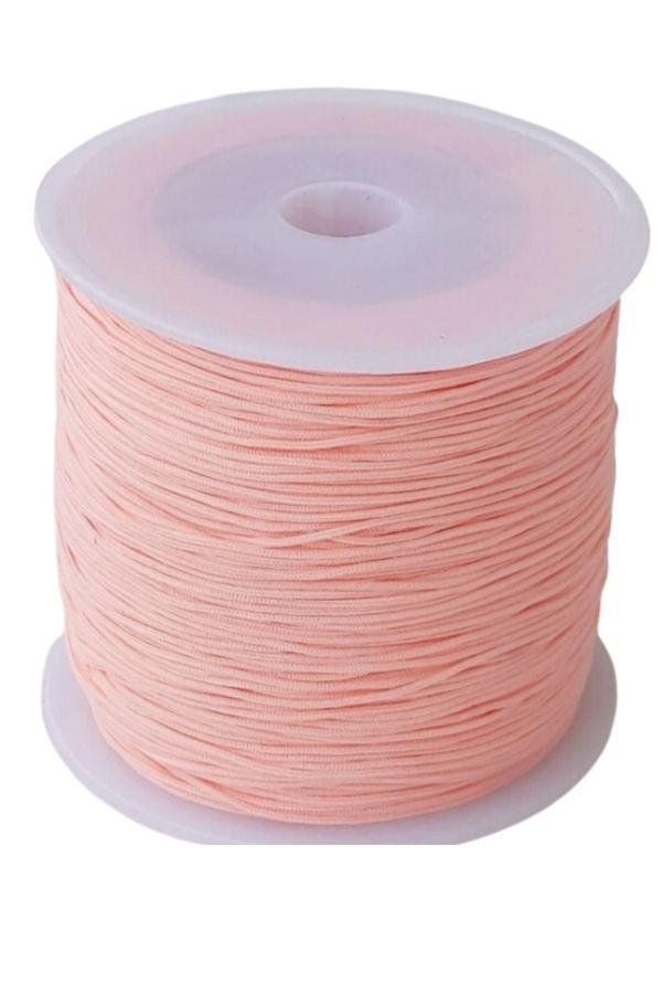 Paraşüt İpi, Bileklik-Kolye örgü ipi 1 mm 50 metre Somon - Image 1