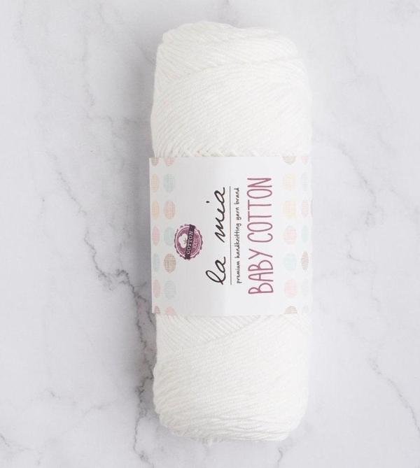 La Mia Baby Cotton Beyaz El Örgü İpi - L001 - 33628 - Image 1