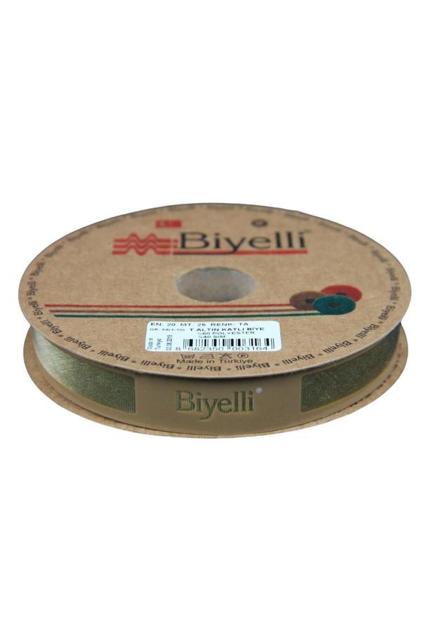 Biye Simli Katlı Ta 2 cm 25 Metre %50 Simli % 50 Polyester - Image 1