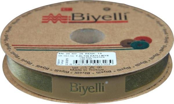 Biye Simli Katlı Ta 2 cm 25 Metre %50 Simli % 50 Polyester - Image 1