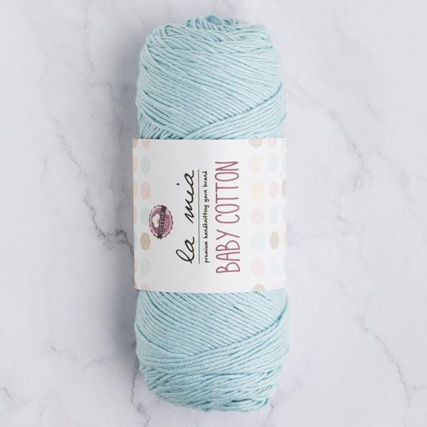La Mia Baby Cotton Açık Mavi El Örgü İpi - L036 - 33625 - Image 1