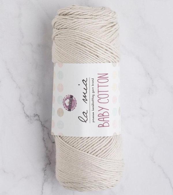 La Mia Baby Cotton Açık Gri El Örgü İpi - L047 - 33624 - Image 1