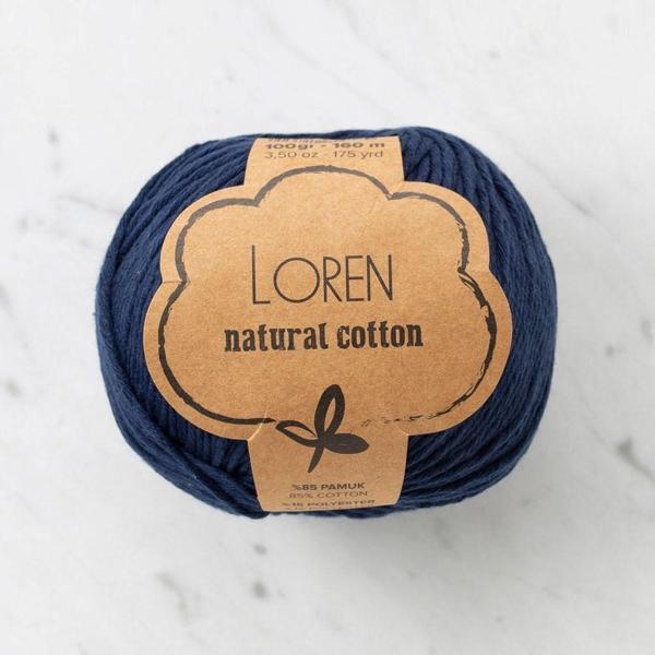  Natural Cotton Lacivert El Örgü İpi - R005 - 33900 - Image 1