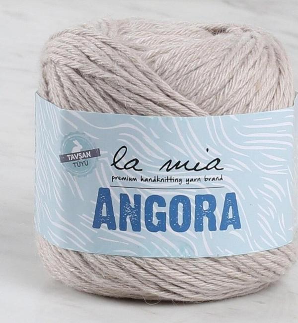 La Mia Angora 50gr. Bej El Örgü İpi - L003 - 34218 - Image 1