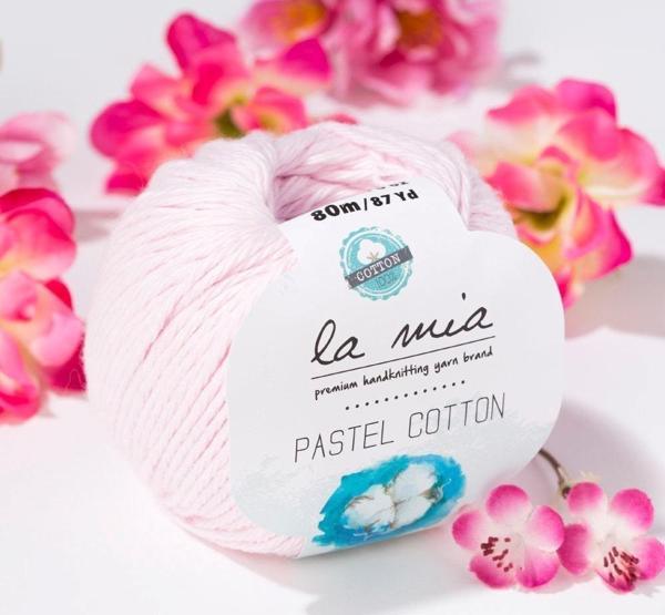 La Mia Pastel Cotton Pembe El Örgü İpi - L057 - 33616 - Image 1