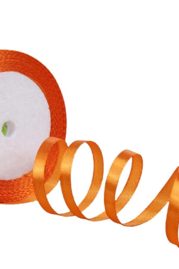 Saten Kurdele 6 mm Orange 5 Metre - Image 1