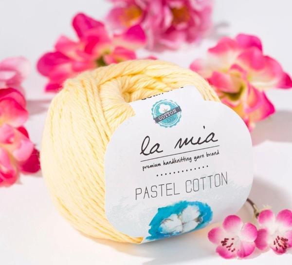 La Mia Pastel Cotton Sarı El Örgü İpi - L060 - 33615 - Image 1
