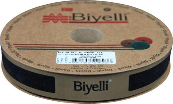 Biye Deri Katlı 751 Siyah 2 cm 25 Metre %100 Polyester - Image 1