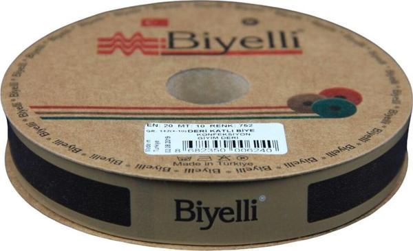 Biye Deri Katlı 752 Kahverengi 2 cm 25 Metre %100 Polyester - Image 1