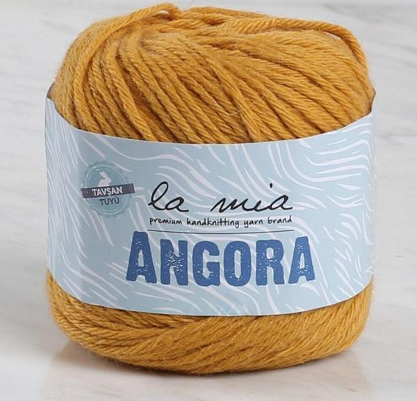 La Mia Angora Hardal El Örgü İpi - L123 - 34216 - Image 1