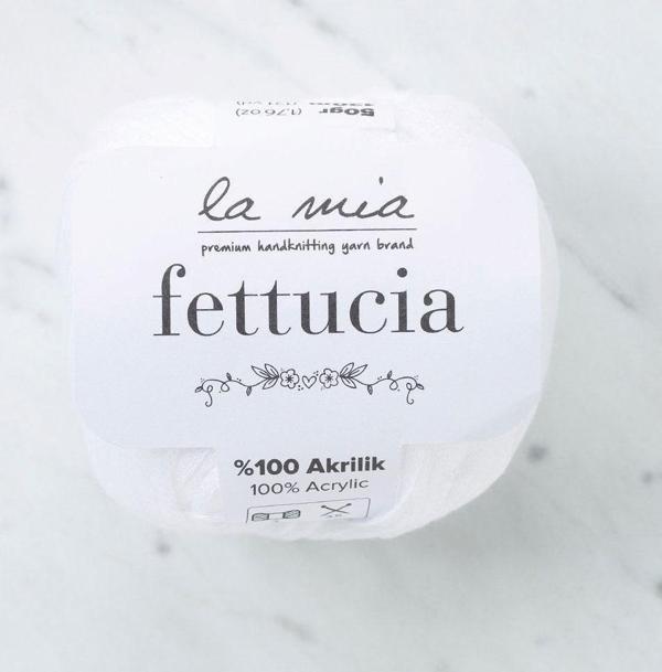La Mia Fettucia Beyaz El Örgü İpi - L001 - 33877 - Image 1