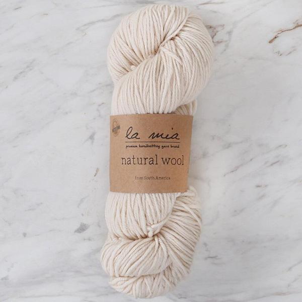 La Mia Natural Wool Krem El Örgü İpi - H1 - 33607 - Image 1