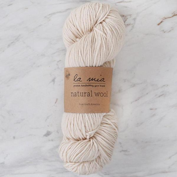 La Mia Natural Wool Krem El Örgü İpi - H1 - 33607 - Image 1