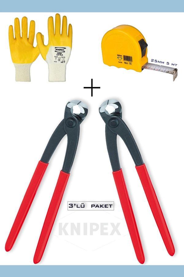 Knipex Kerpeten 280Mm 2 Adet) (Dekor Metre 25Mm 5 Mt Üniversay Eldiven) Ekonomik Seri - Image 1