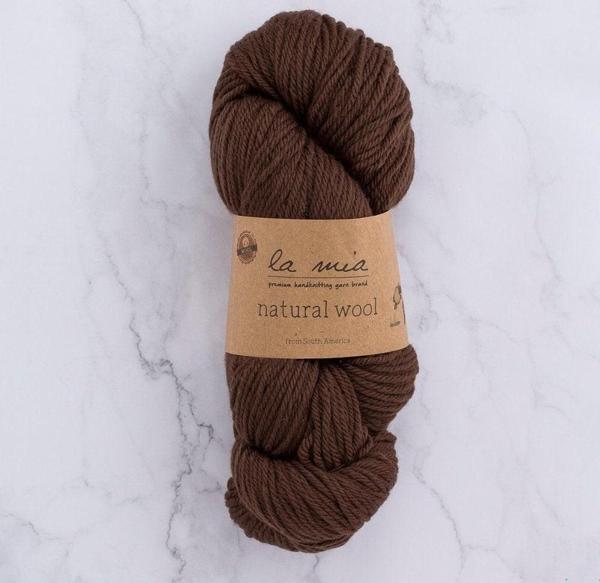 La Mia Natural Wool Acı Kahverengi El Örgü İpi - H7 - 33602 - Image 1