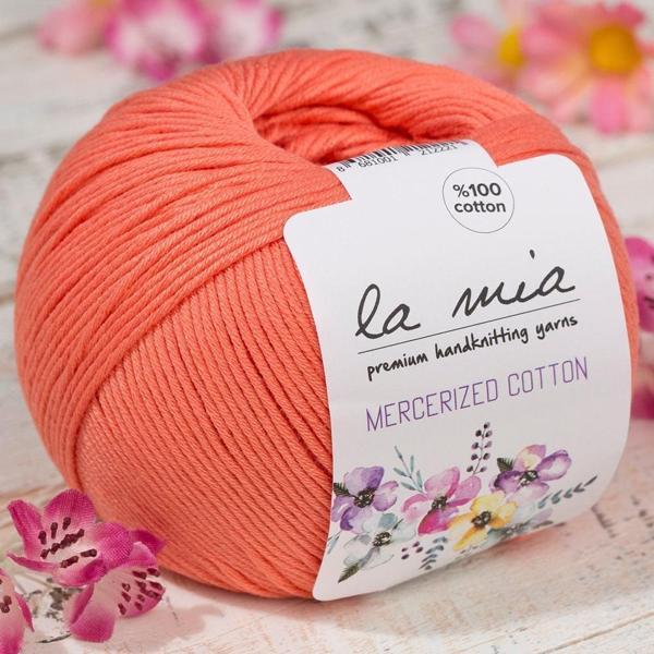 La Mia Mercerized Cotton Turuncu El Örgü İpi - 13 - 33598 - Image 1