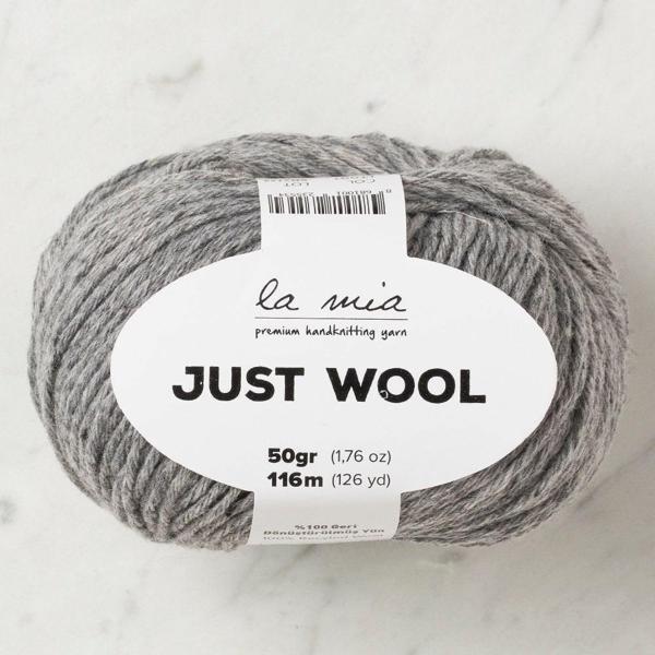 La Mia Just Wool Gri El Örgü İpi - LT001 - 33843 - Image 1