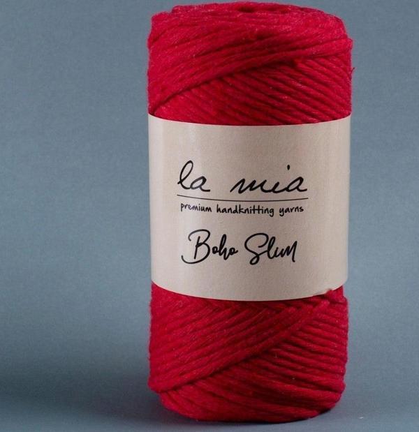La Mia Boho Slim Kırmızı El Örgü İpi -L033 - 34197 - Image 1