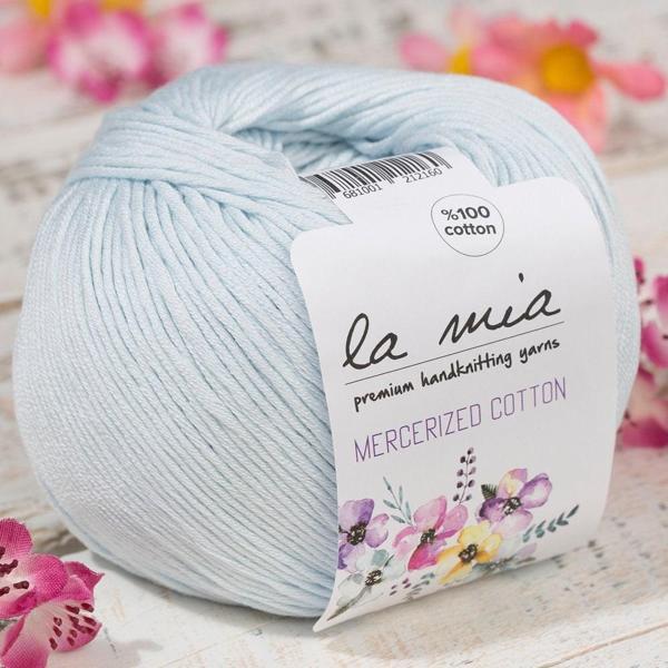 La Mia Mercerized Cotton Bebe Mavi El Örgü İpi - 79 - 33592 - Image 1