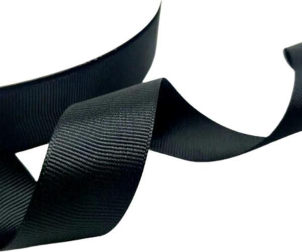 Grogren Kurdele 3 cm 10 Metre  Siyah - Image 1