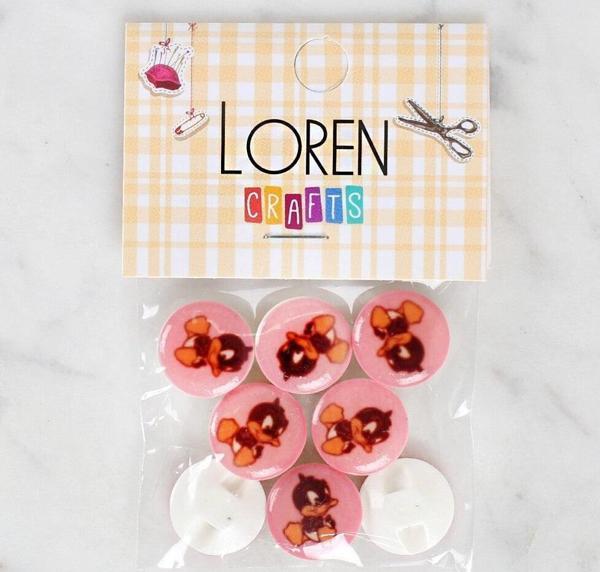  Crafts 8'li Ördek Düğme - 1208 - Image 1