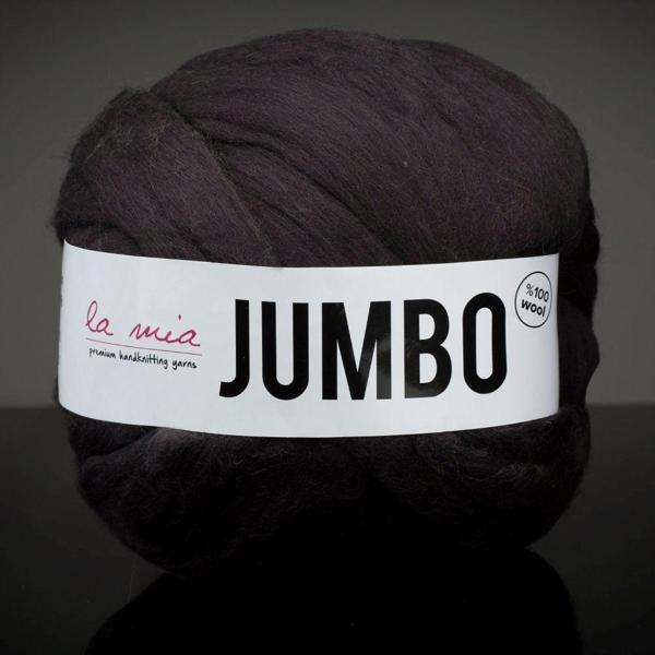 La Mia Jumbo Siyah Dev Yün El Örgü İpi - J8 - Image 1