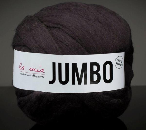 La Mia Jumbo Siyah Dev Yün El Örgü İpi - J8 - Image 1