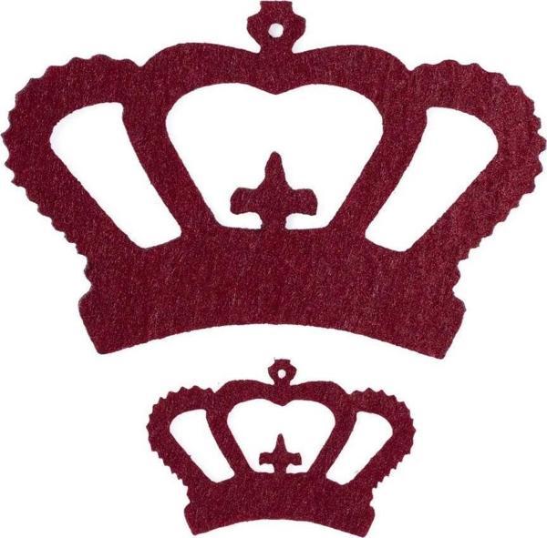 La Mia 10 lu Bordo Taç Keçe Motifler - FS314-M14 - Image 1