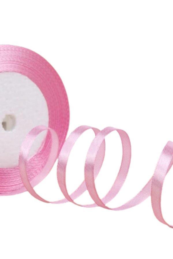 Saten Kurdele 3 cm 10 Metre Toz Pembe - Image 1