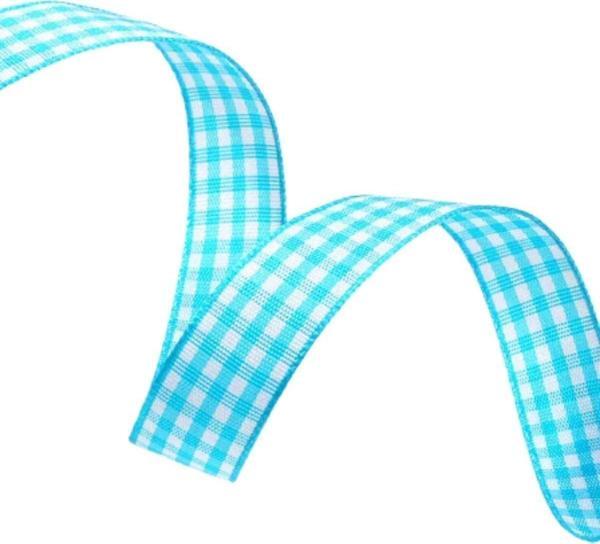 Tafta Ekoseli Kurdele 25 mm Mint 5 Metre - Image 1
