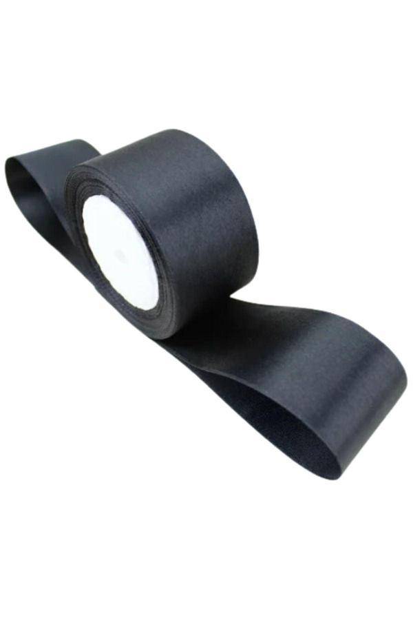 Saten Kurdele 6 cm Siyah 1 Metre - Image 1