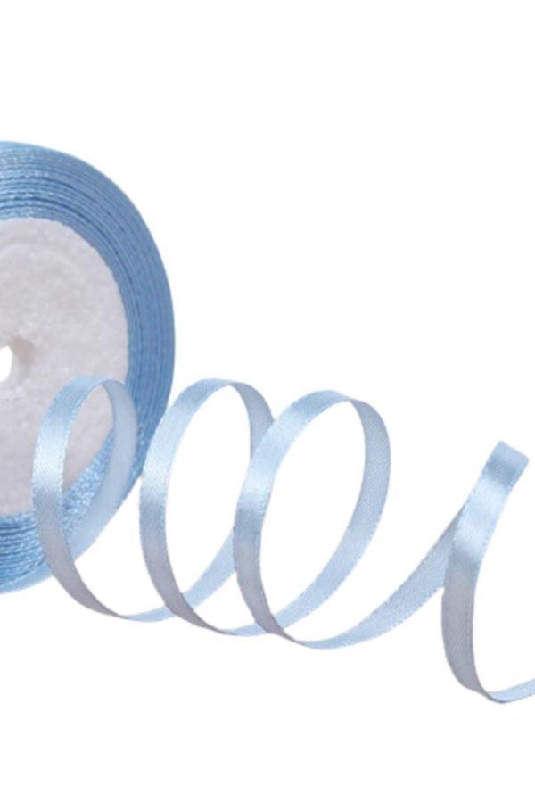 Saten Kurdele 6 mm Bebe Mavisi 5 Metre - Image 1