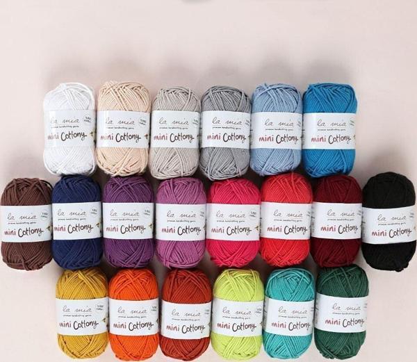 LA MİA MİNİ COTTONY 20'Lİ PAKET 25G RENKLİ EL ÖRGÜ - Image 1