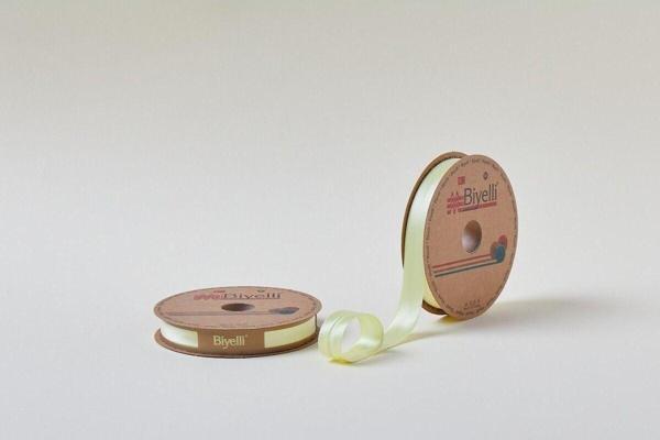 Biye Saten Katlı 006 Sarı 2 cm 25 Metre %100 Polyester - Image 1