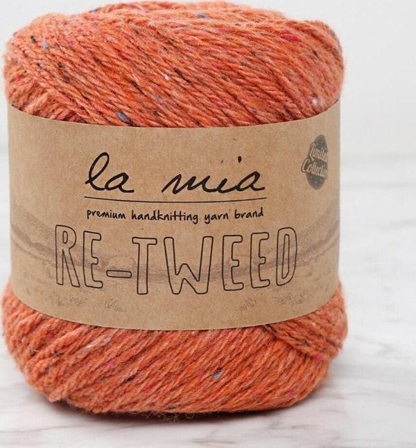 La Mia Re-Tweed Turuncu Melanj El Örgü İpi - L144 - Image 1