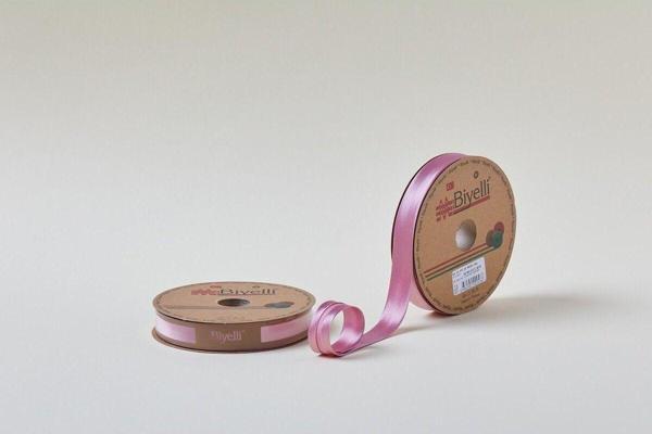 Biye Saten Katlı 054 Gül Kurusu 2 cm 25 Metre %100 Polyester - Image 1
