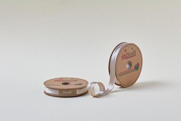 Biye Saten Katlı 089 Açık Taş 2 cm 25 Metre %100 Polyester - Image 1