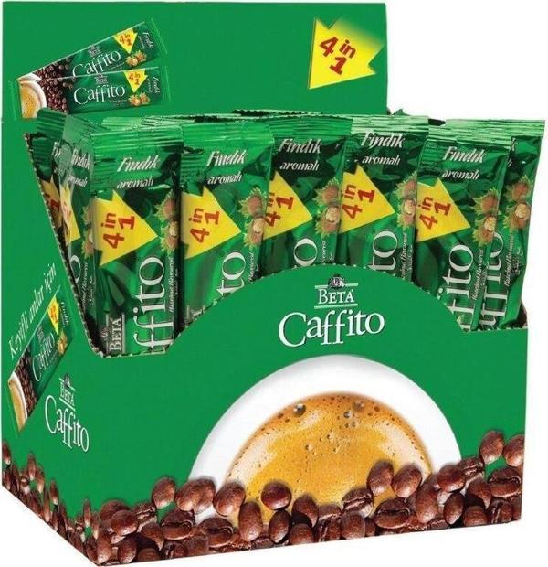 Beta Tea Caffito 4 In 1 Fındıklı Hazır Kahve Display Kutuda 40 Adet X 13 Gr - Image 1