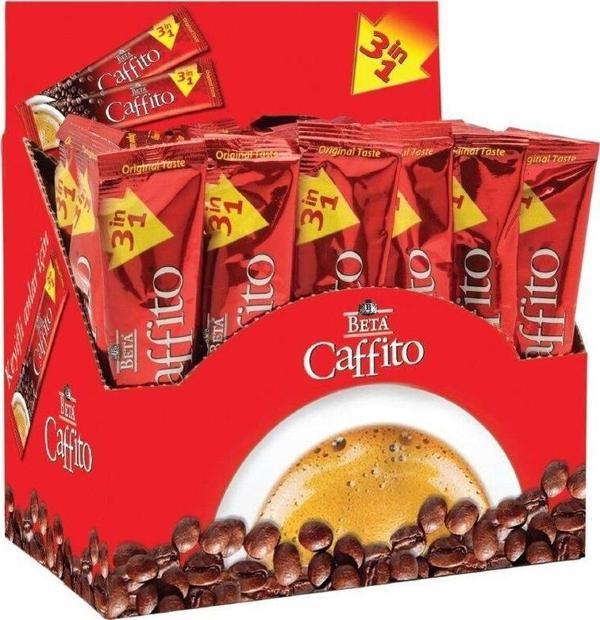 Beta Tea Beta Caffito 3 In 1 Klasik Hazır Kahve Display Kutuda 40 Adet X 18 Gr - Image 1