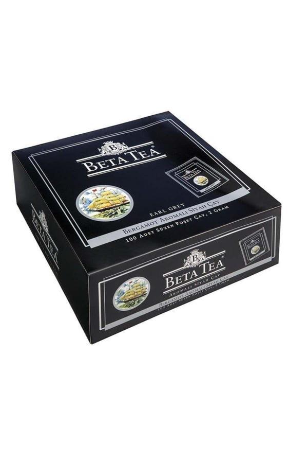 Beta Tea Beta Earl Grey Bardak Poşet 100 X 2 Gr (Bergamot - Tomurcuk Çayı) - Image 1