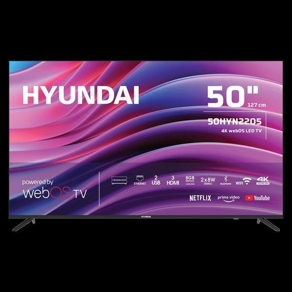 Hyundaı 50hyn2205, 50" 127cm, 4k Ultra Hd, Dahili Wi-fi, Dahili Uydu Alıcılı, Smart Led Televizyon - Image 1