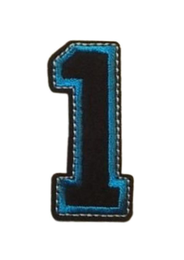 Aplike Ütü İle Yapışan 1 Rakamı Arma 2x4 cm - Image 1