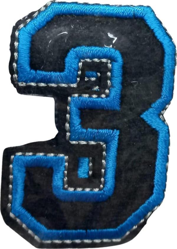 Aplike Ütü İle Yapışan 3 Rakamı  Arma 2,5x4 cm - Image 1