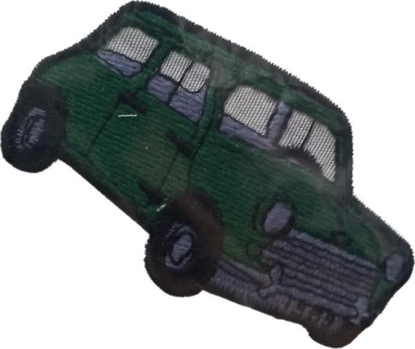 Aplike Ütü İle Yapışan Araba Yeşil 1969 Arma 3x4 cm - Image 1