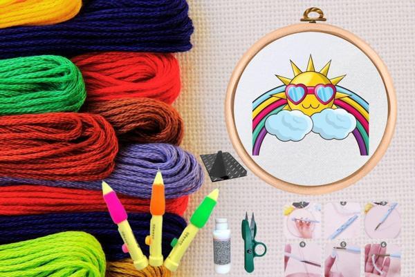Punch Seti Nakış Seti Kasnaklı Kendin Yap Seti Seri 46 - Image 1
