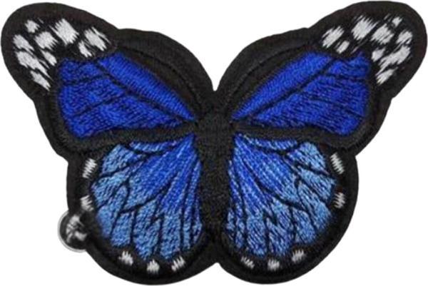 Aplike Ütü İle Yapışan Kelebek Lacivert Arma 7x5 cm - Image 1