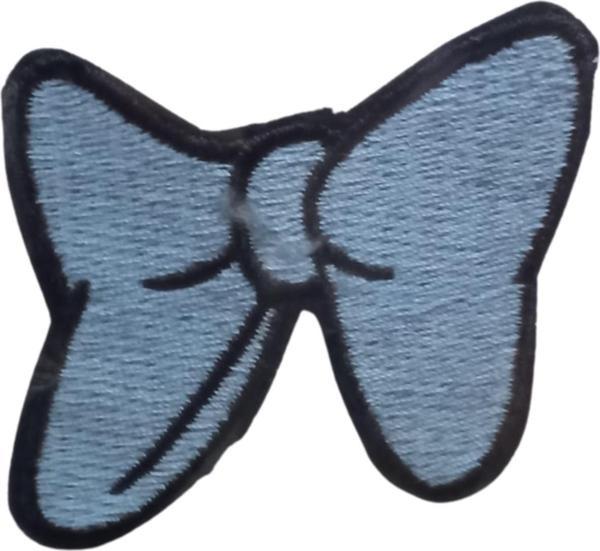 Aplike Ütü İle Yapışan Küçük Kelebek Mavi Arma 2x3 cm - Image 1