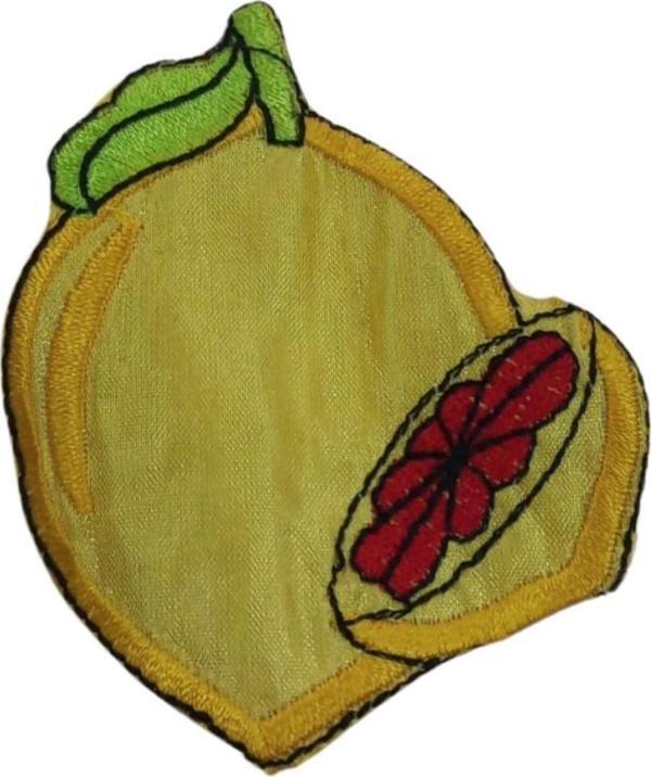 Aplike Ütü İle Yapışan Limon Desen - Image 1