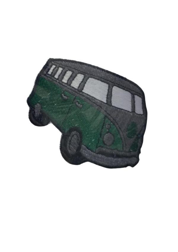 Aplike Ütü İle Yapışan Otobüs Yeşil Arma 14x2,5 cm - Image 1