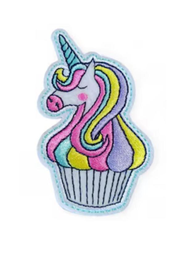 Aplike Ütü İle Yapışan Unicorn At Pembe Karışık Arma 5x3 cm - Image 1